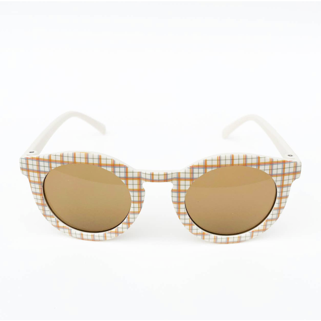 Retro Plaid Kids Sunglasses
