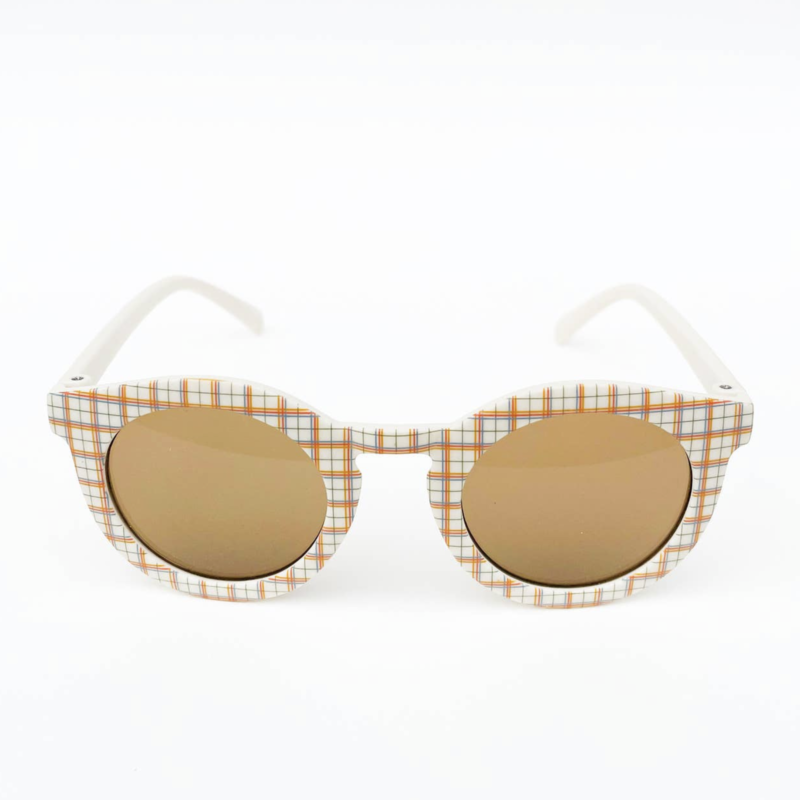 Retro Plaid Kids Sunglasses
