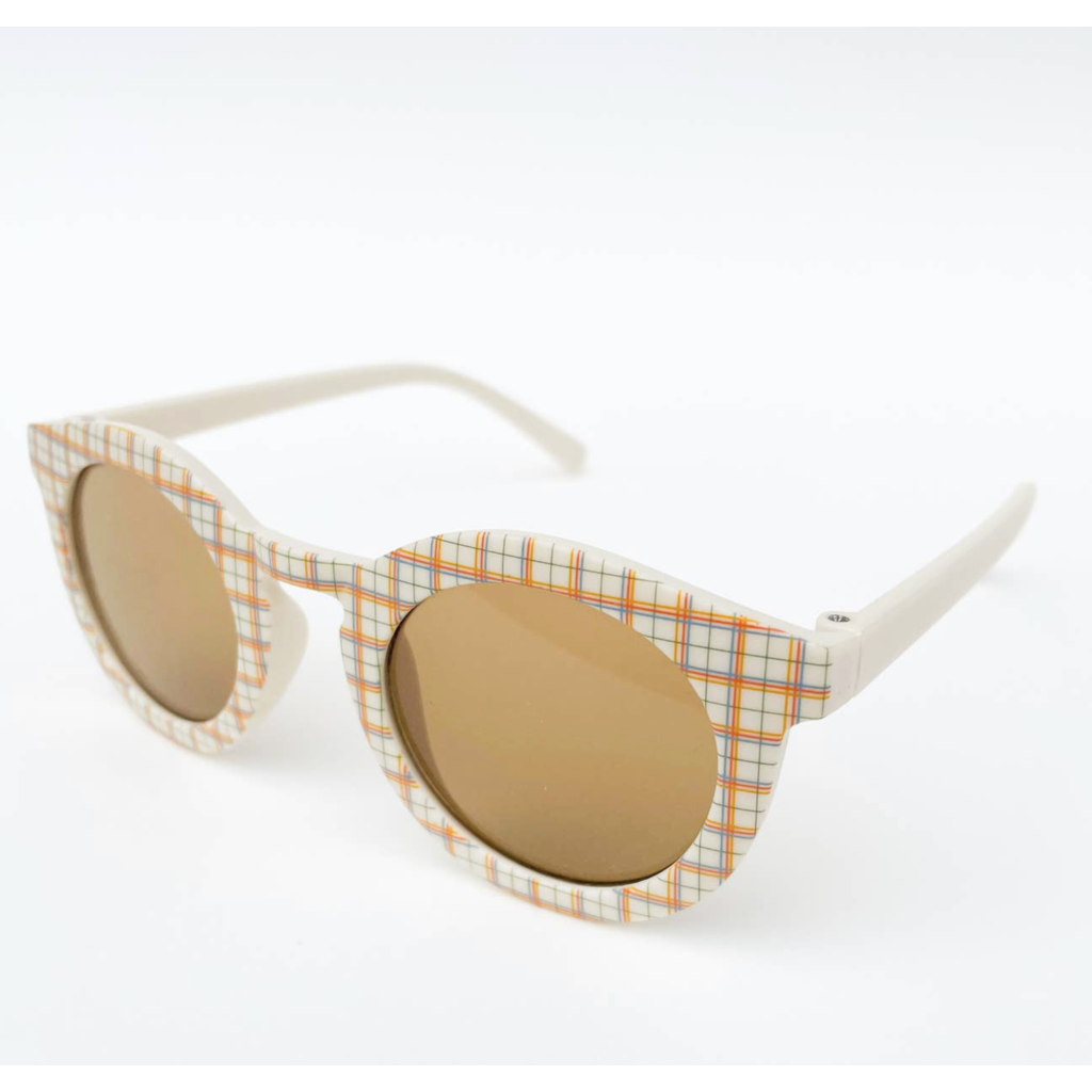 Retro Plaid Kids Sunglasses
