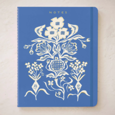 Blue Flower Bouquet Seedlings Trio Notebook Set