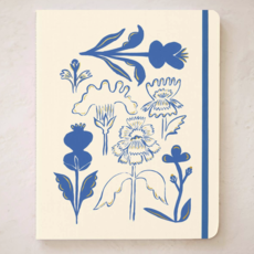 Blue Flower Bouquet Seedlings Trio Notebook Set