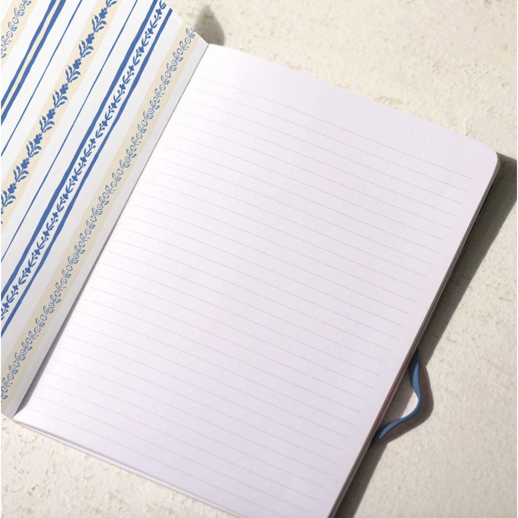 Blue Flower Bouquet Seedlings Trio Notebook Set