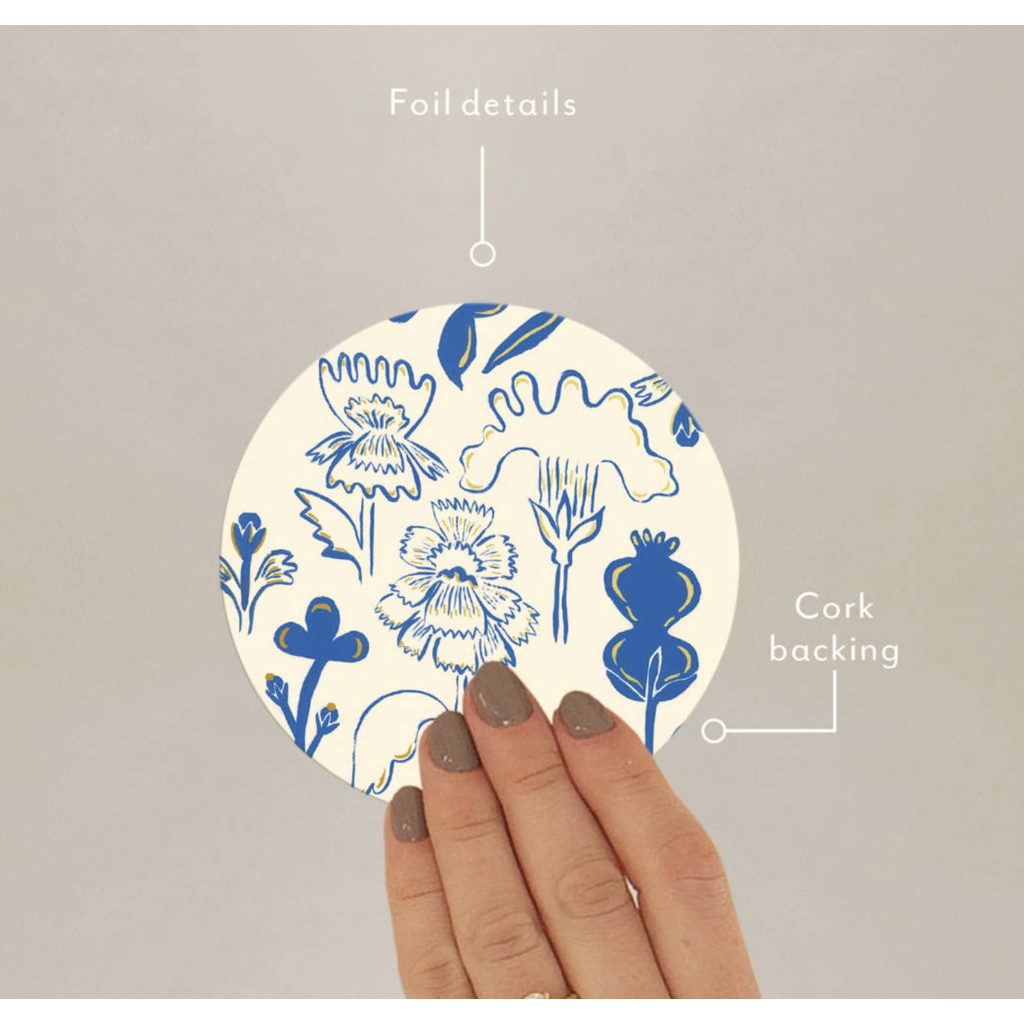 Blue Flowers Coaster