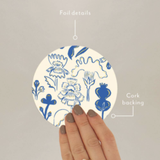 Blue Flowers Coaster