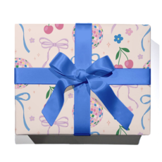 Disco Ball Bows Wrapping Paper Sheet