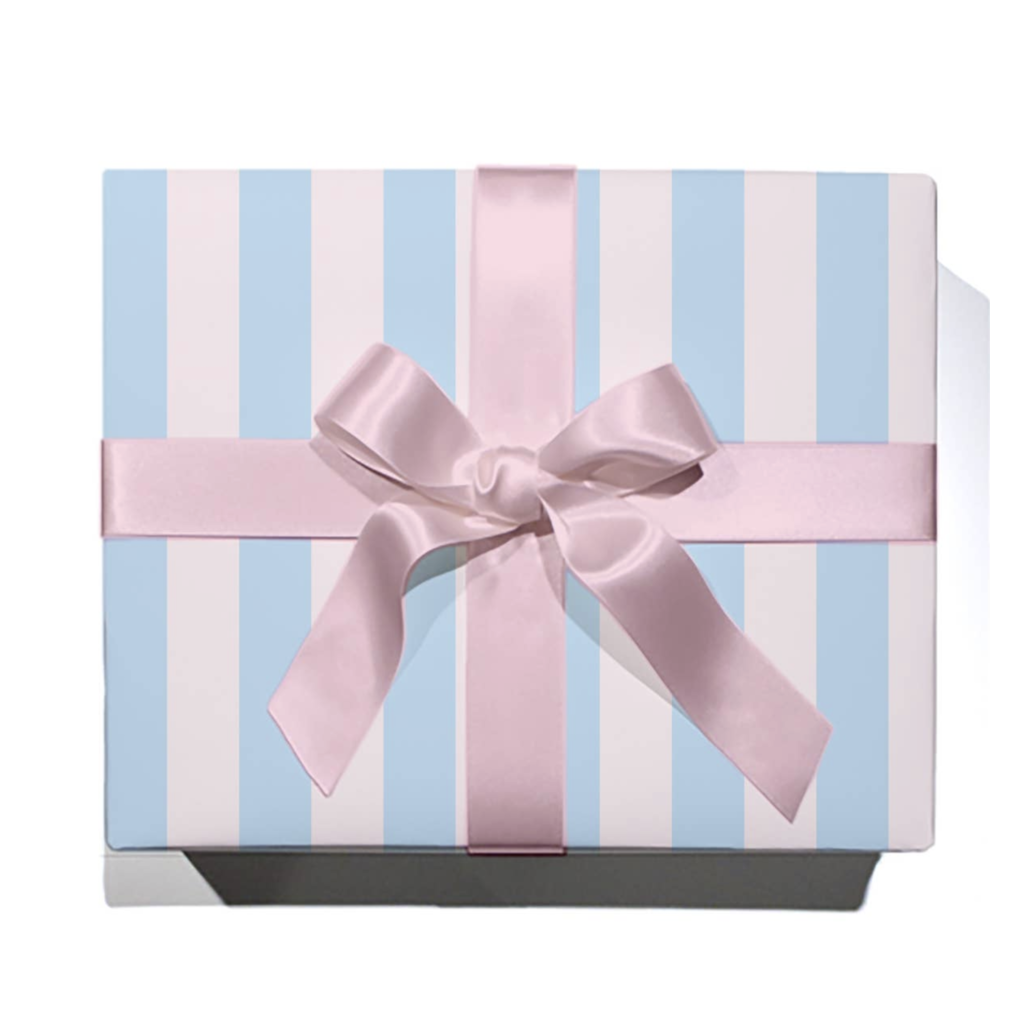 Pastel Blue/Blush Wrapping Paper Sheet
