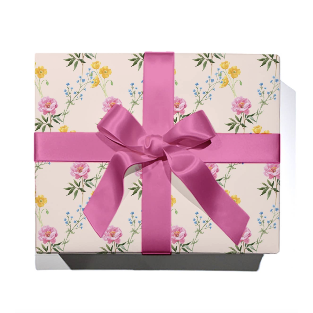 Watercolor Floral Wrapping Paper Sheet