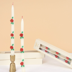 Rose Taper Candles