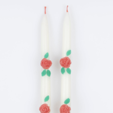 Rose Taper Candles