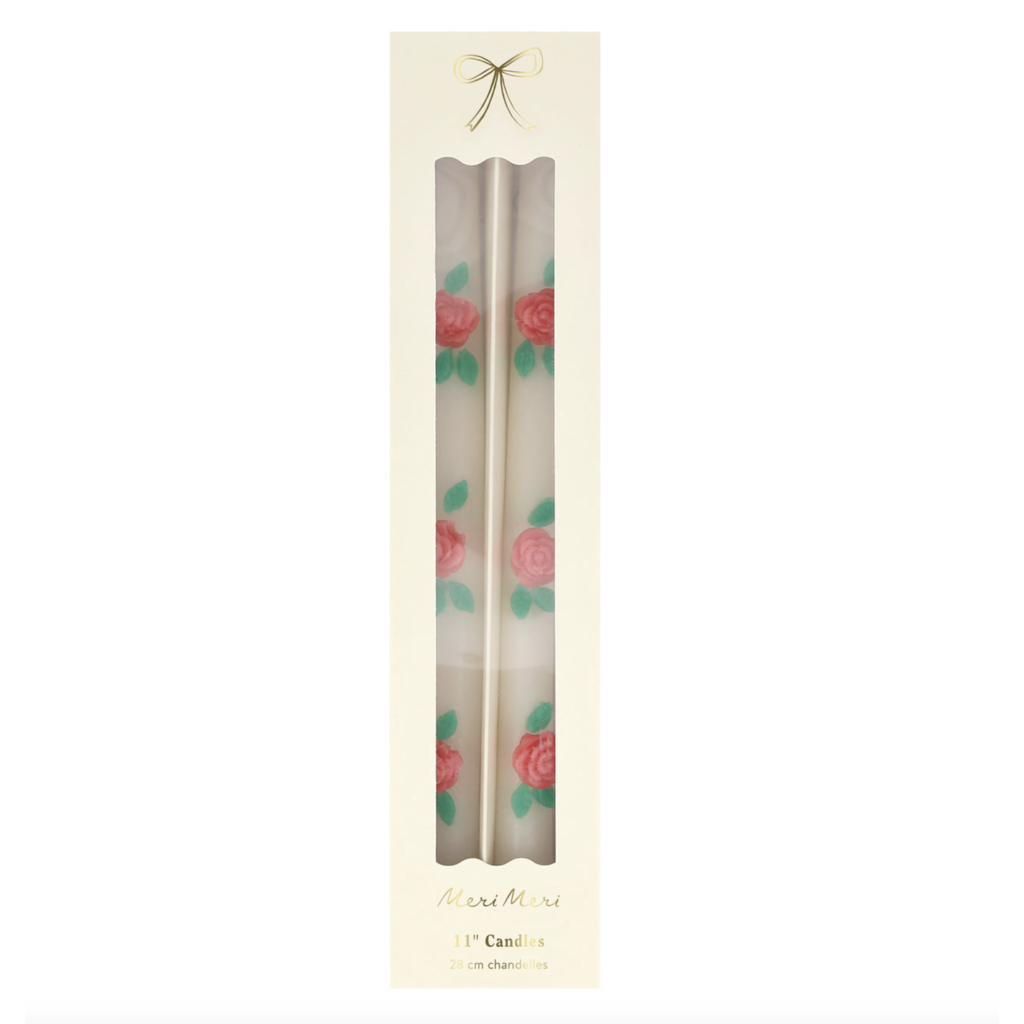 Rose Taper Candles