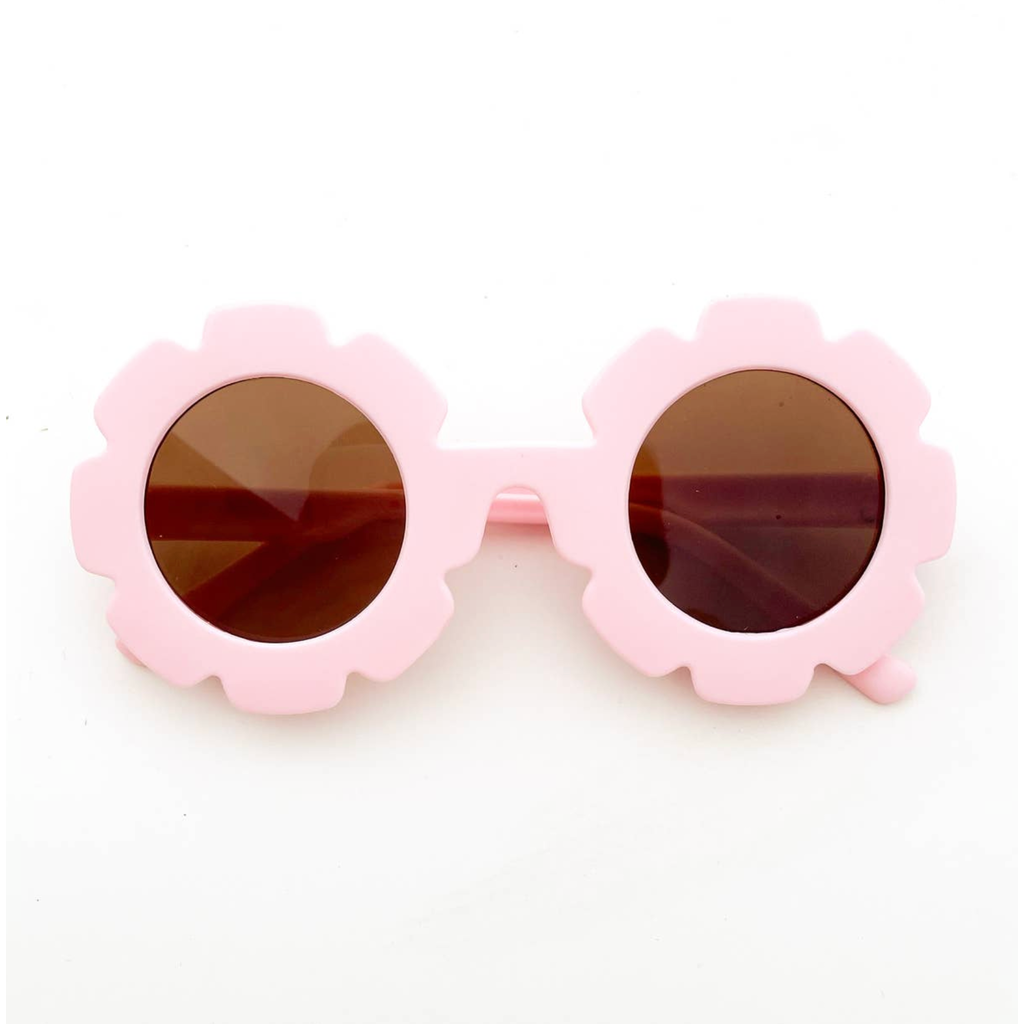 Bubblegum Pink Daisy Day Flower Sunglasses