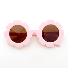Bubblegum Pink Daisy Day Flower Sunglasses