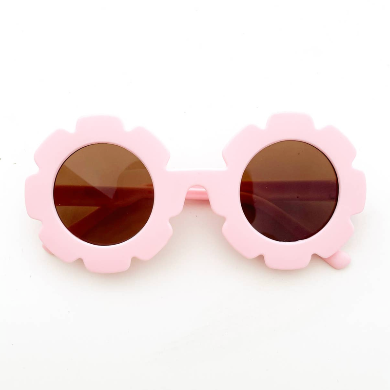 Bubblegum Pink Daisy Day Flower Sunglasses