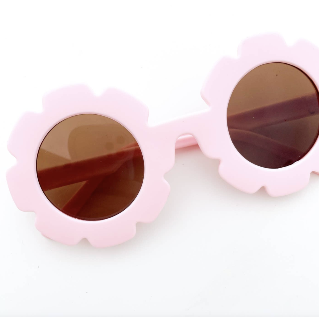 Bubblegum Pink Daisy Day Flower Sunglasses