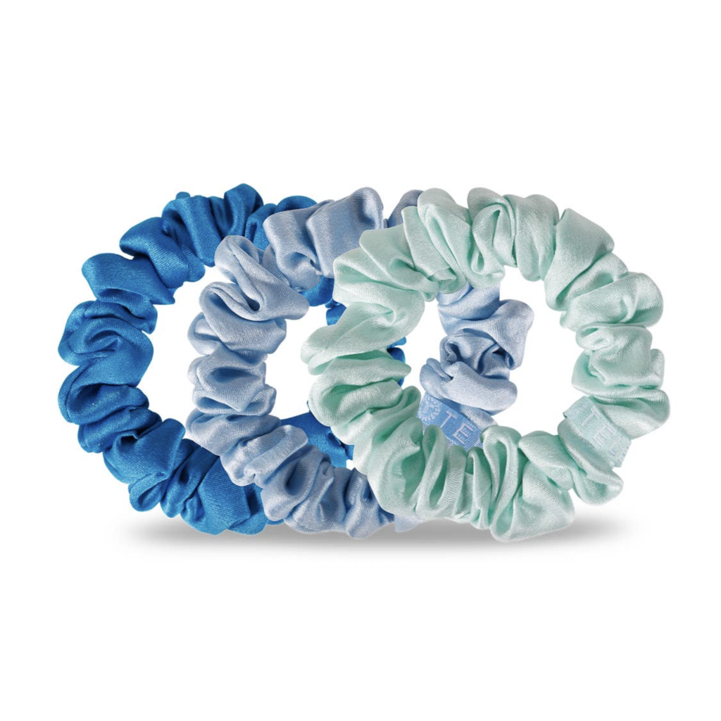 Blue My Mind Small Silk Hair Scrunchie