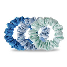 Blue My Mind Small Silk Hair Scrunchie