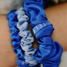 Blue My Mind Small Silk Hair Scrunchie