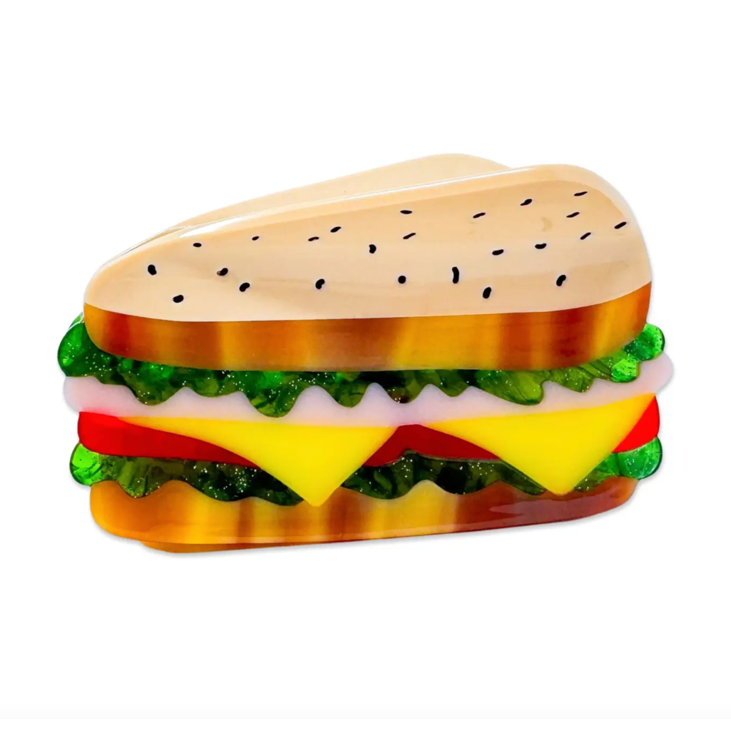 Large Deli Sandwich Hair Claw Clip
