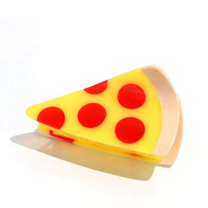 Large Pizza Hair Claw Clip