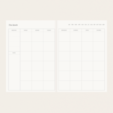 Song Birds Linen-Bound Undated Planner