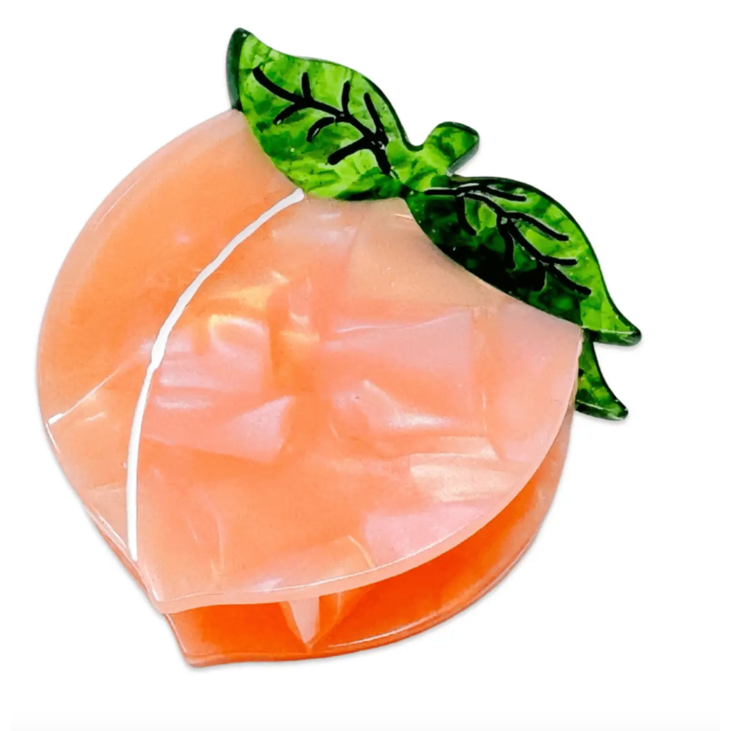 Midi Peach Hair Claw Clip