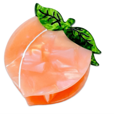Midi Peach Hair Claw Clip