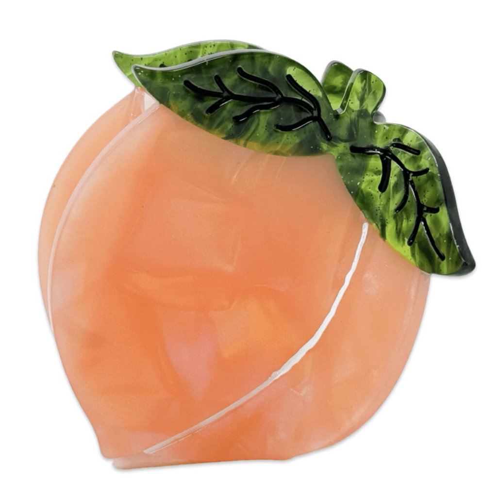 Midi Peach Hair Claw Clip
