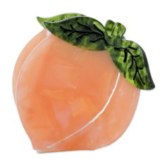 Midi Peach Hair Claw Clip
