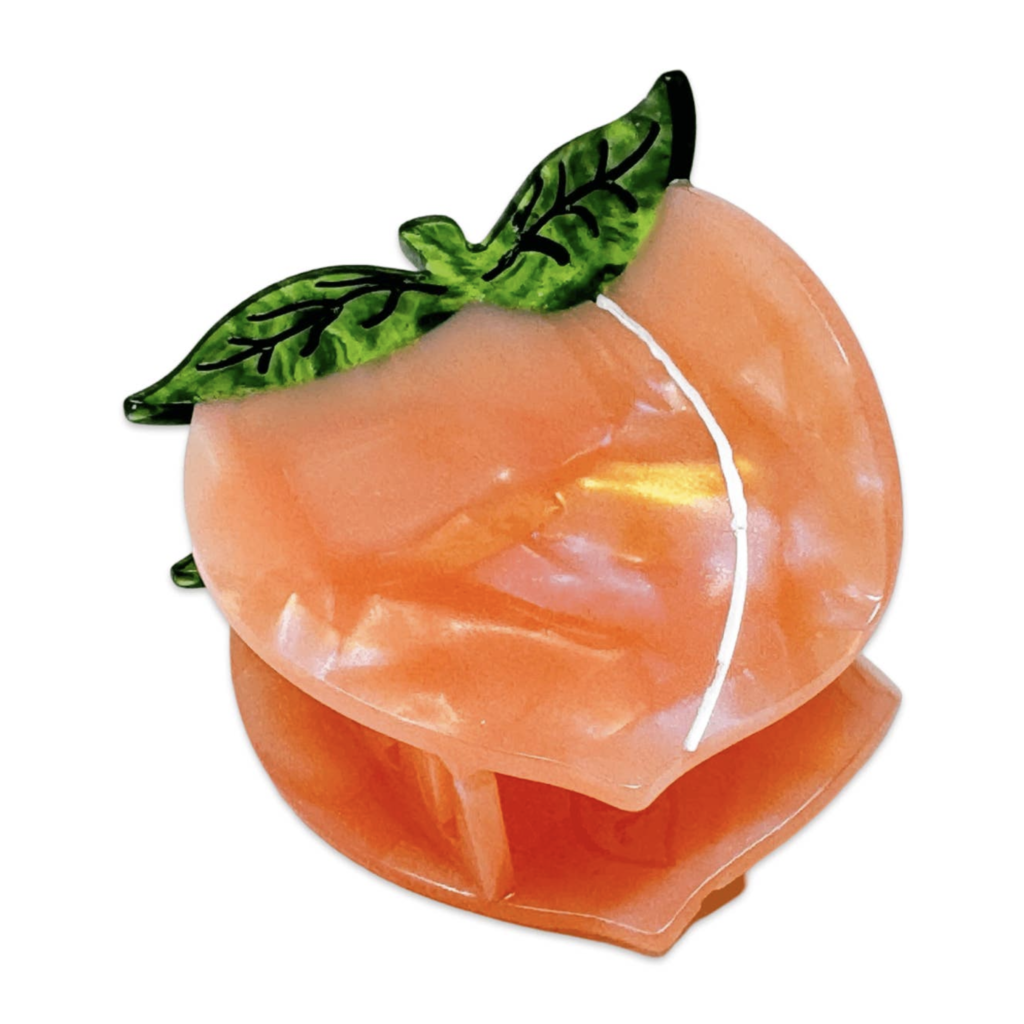 Midi Peach Hair Claw Clip