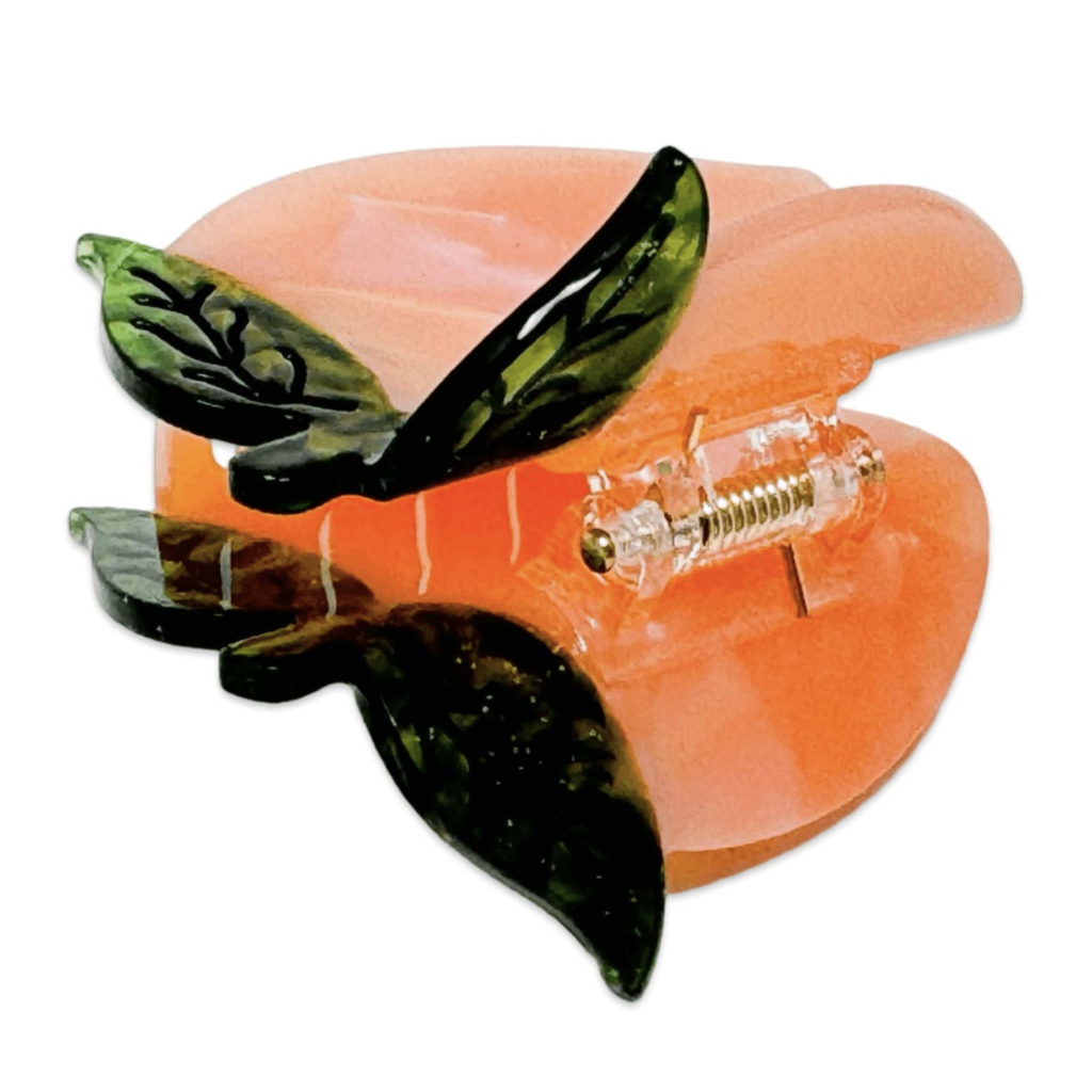 Midi Peach Hair Claw Clip