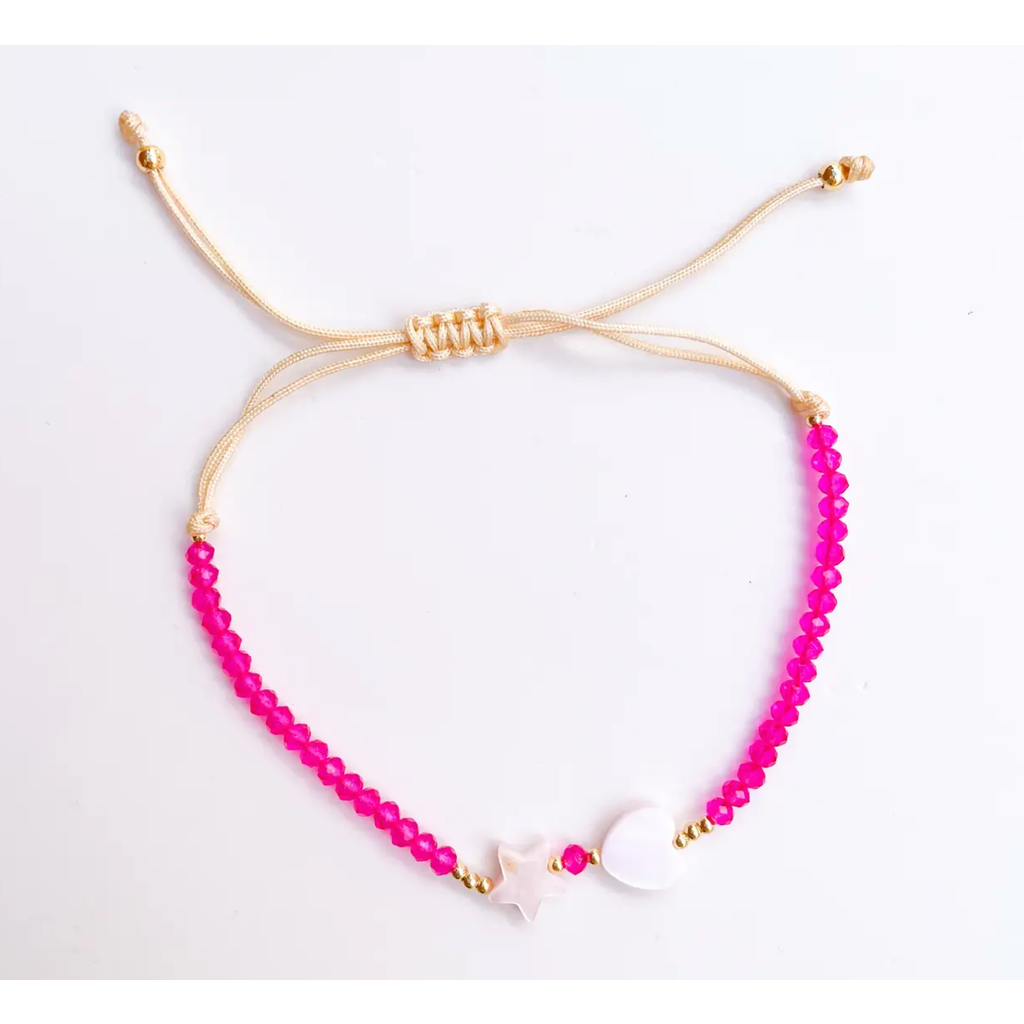 Twinkle Star & Heart Beaded Bracelet