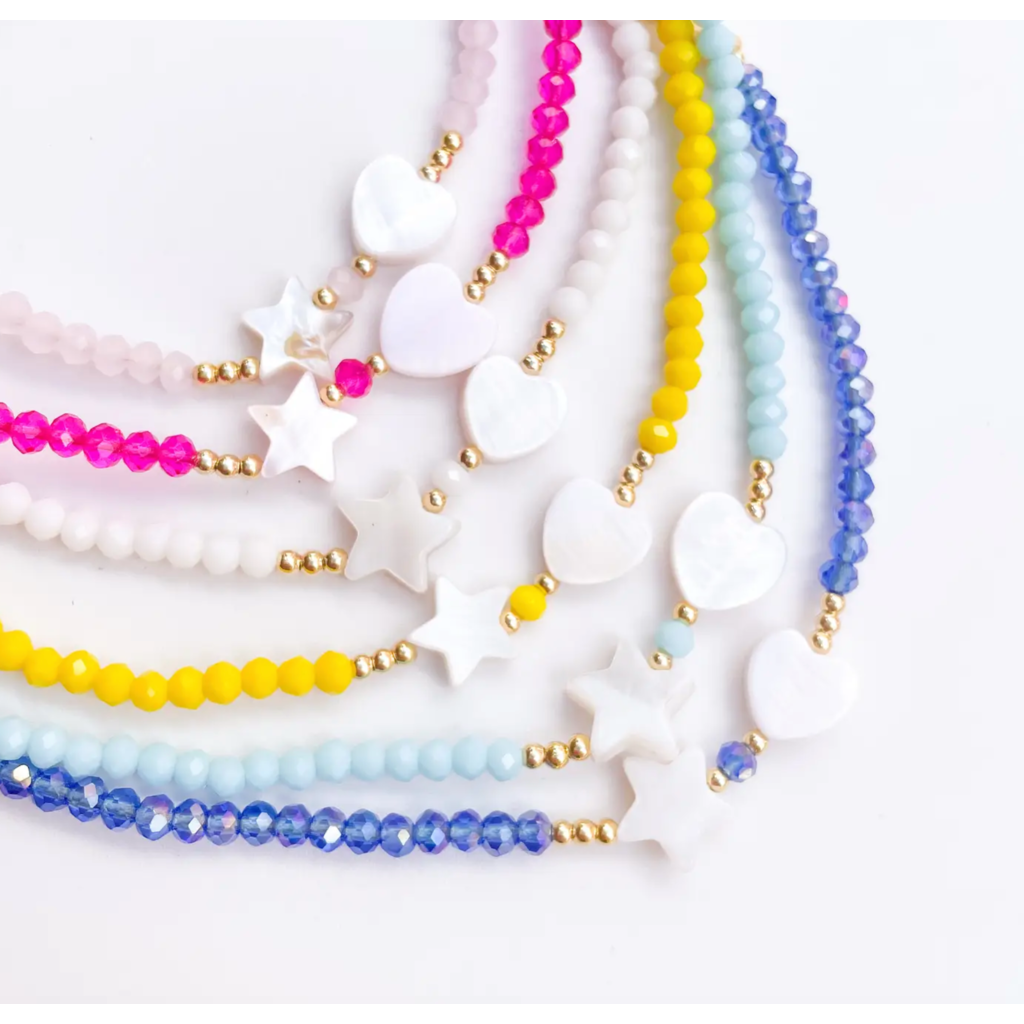 Twinkle Star & Heart Beaded Bracelet