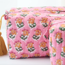 Large Bubblegum Motif Makeup Bag