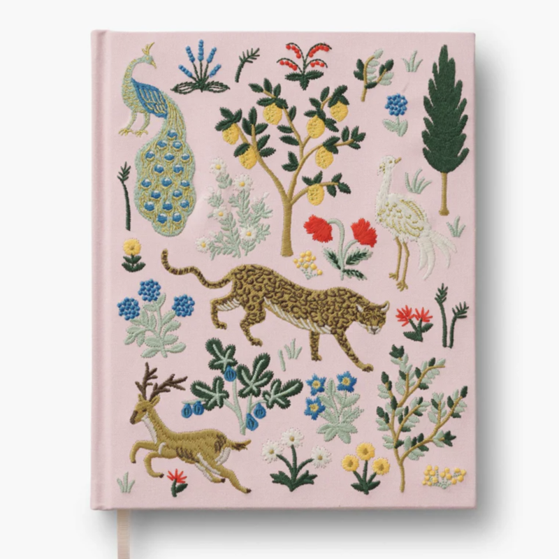 Menagerie Embroidered Sketchbook