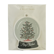 Pack of 8 Snow Globe Gift Tag