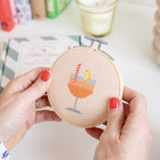 Aperol Cocktail Cross Stitch Kit