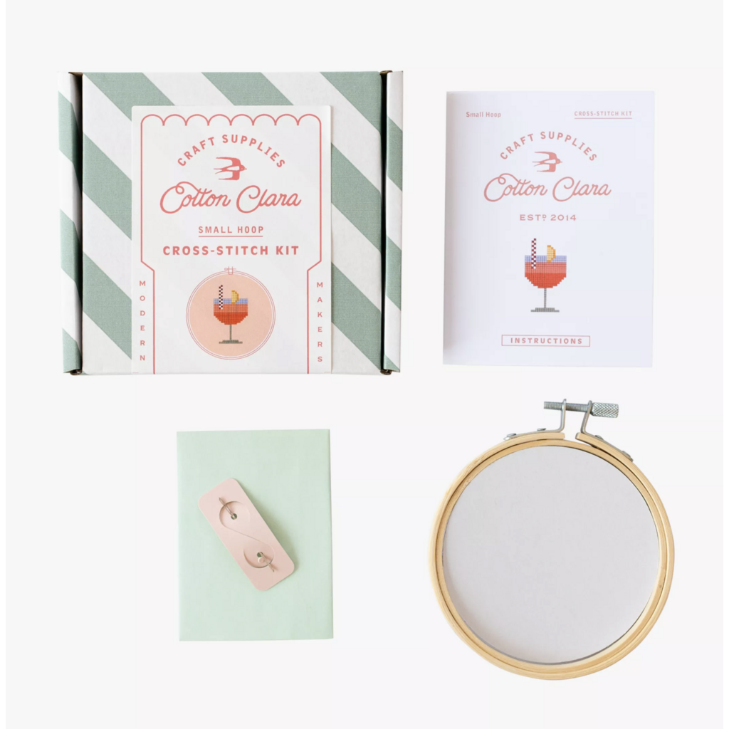 Aperol Cocktail Cross Stitch Kit