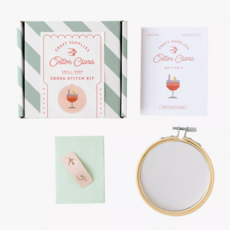 Aperol Cocktail Cross Stitch Kit