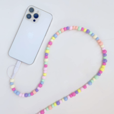6ft Beaded Phone Charger Usb-A & Dual Usb-C Lightning Cable