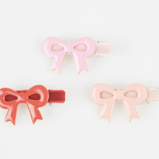 Valentine's Bow Hair Clips