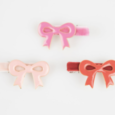Valentine's Bow Hair Clips