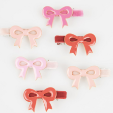 Valentine's Bow Hair Clips