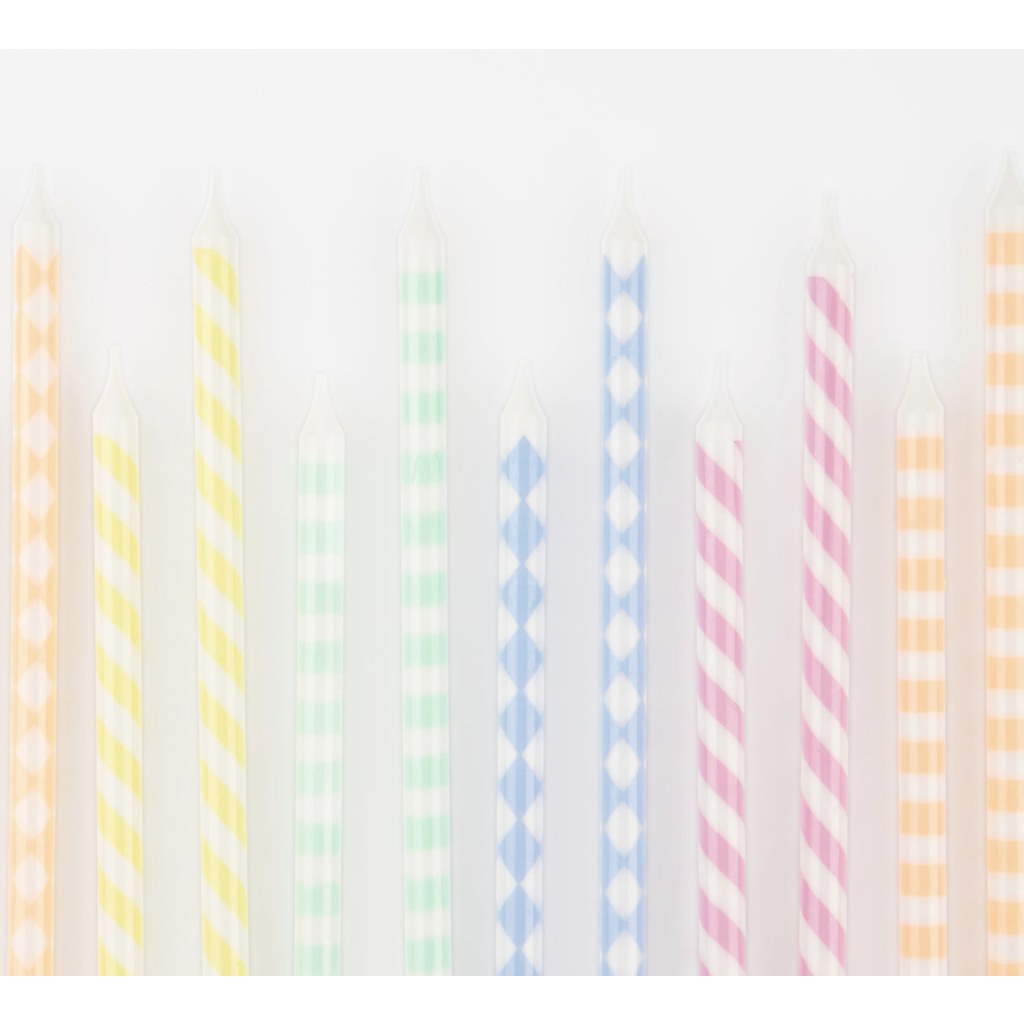 Pastel Patterned Candles