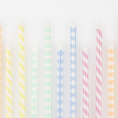 Pastel Patterned Candles