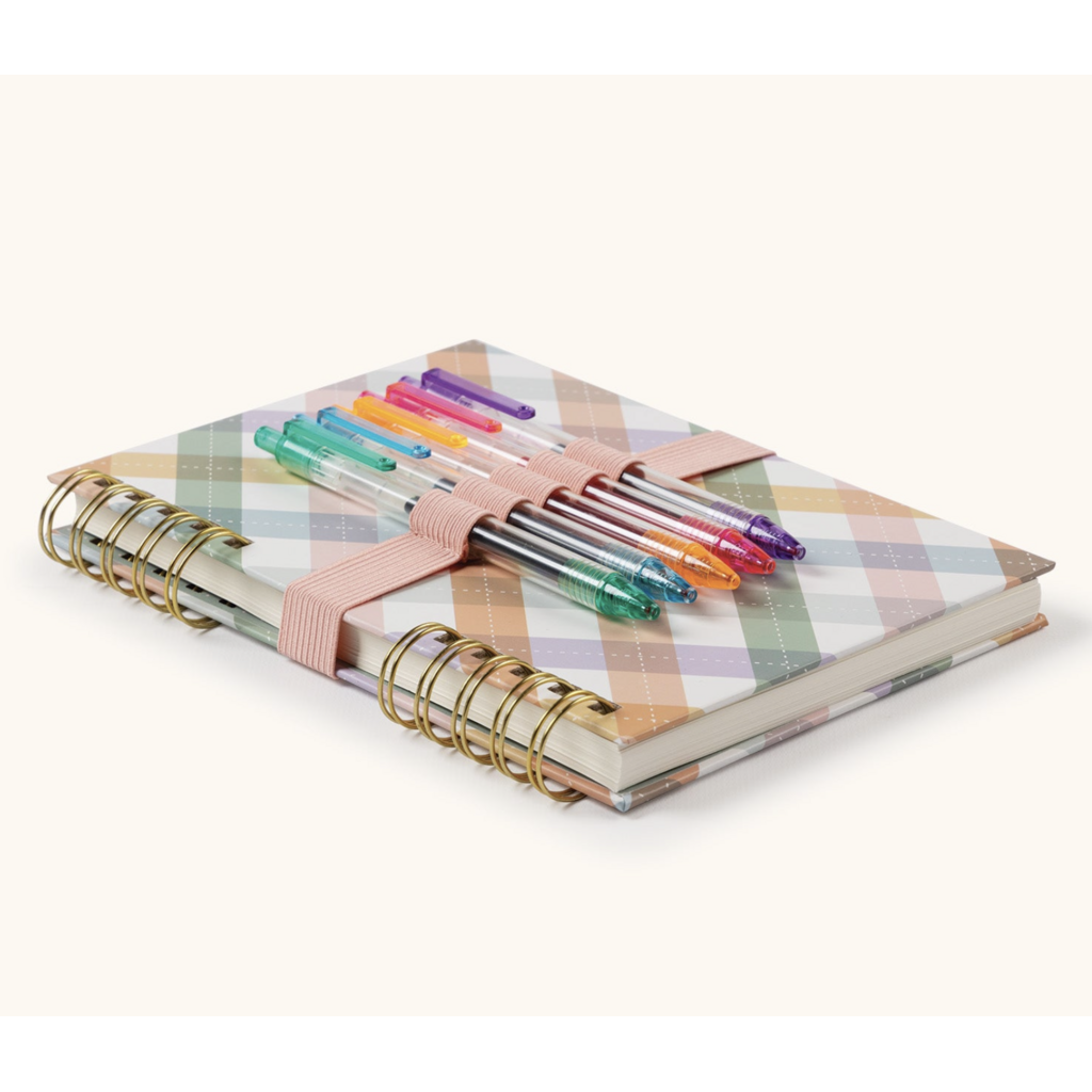 As If Argyle Harper Split - Spiral Notebook & Pen Set