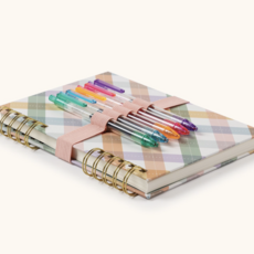As If Argyle Harper Split - Spiral Notebook & Pen Set