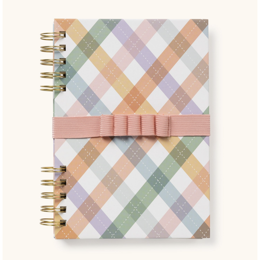 As If Argyle Harper Split - Spiral Notebook & Pen Set
