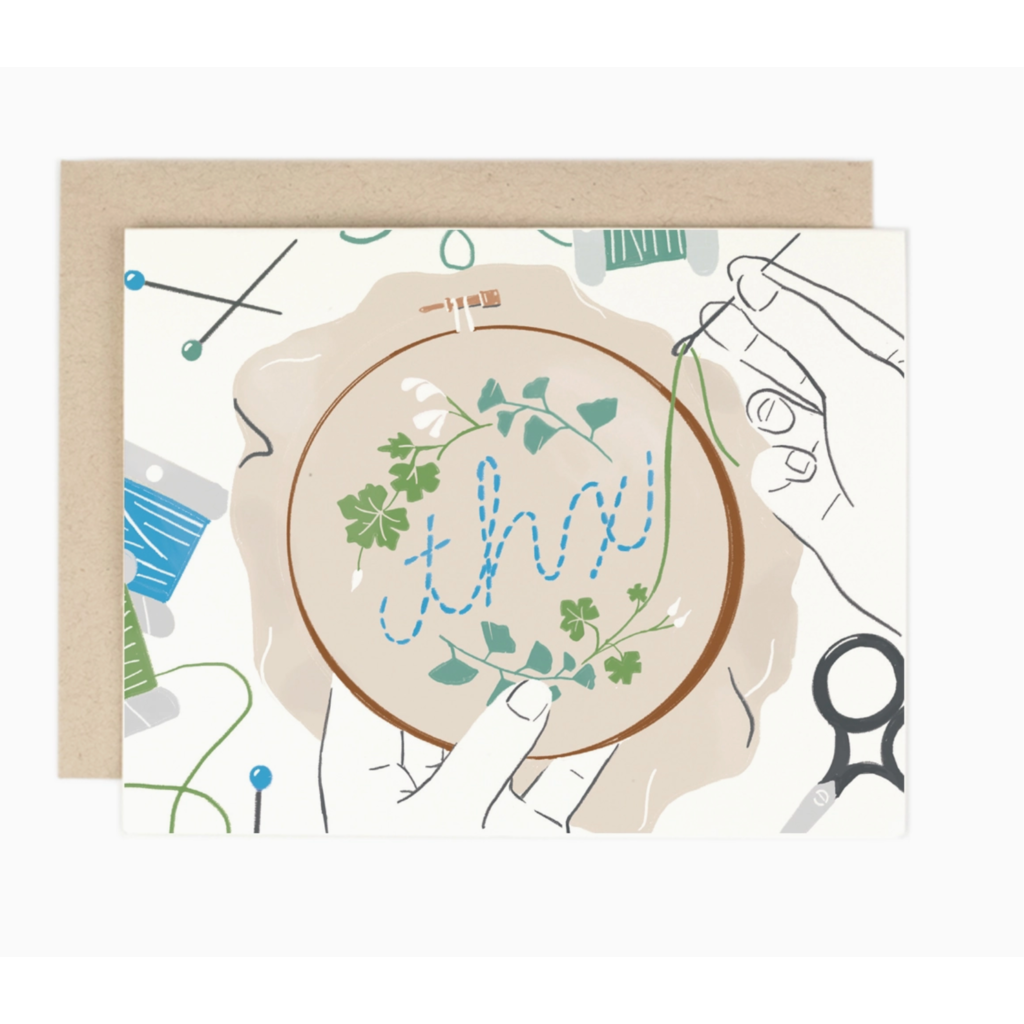 Thx Embroidery Card