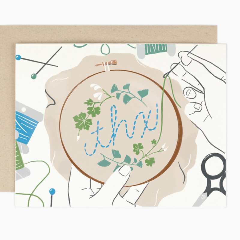 Thx Embroidery Card