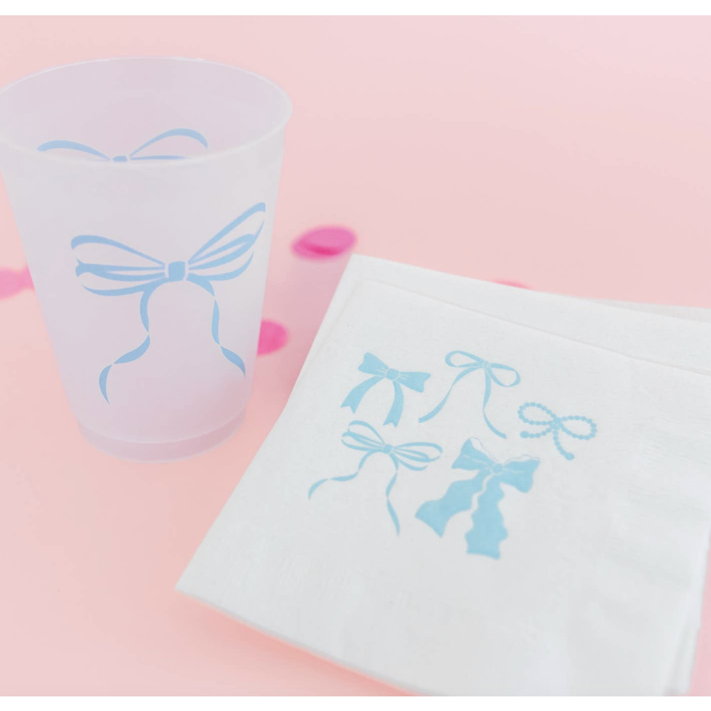 Blue Bow Cups (set of 6)